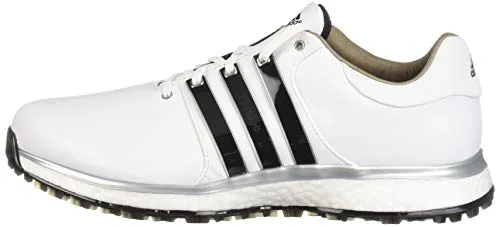 adidas Men's TOUR360 XT Spikeless Golf Shoe, FTWR White/core Black/Silver Metallic, 10.5 M US
