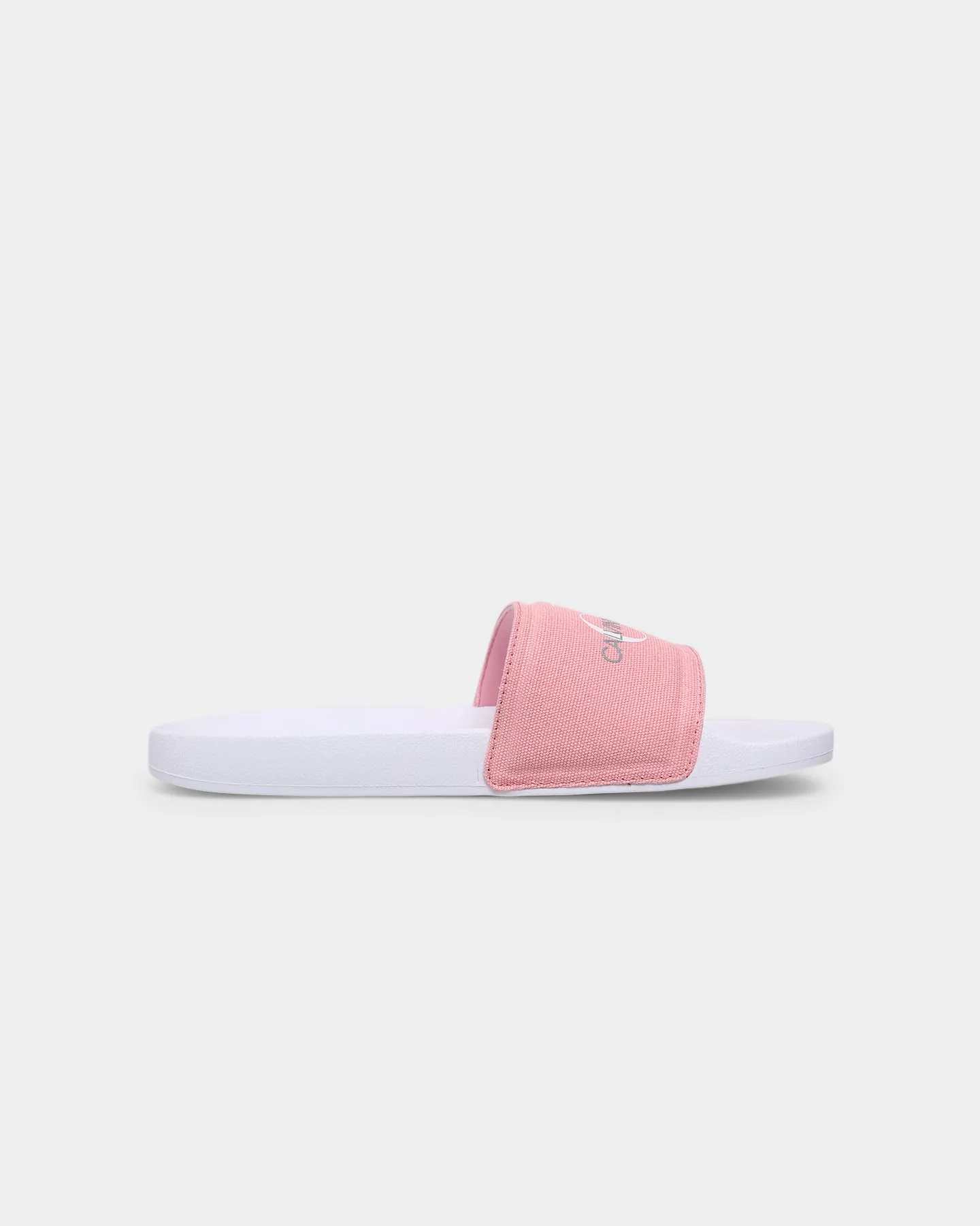 Calvin Klein Women's Monogram Slides Soft Berry