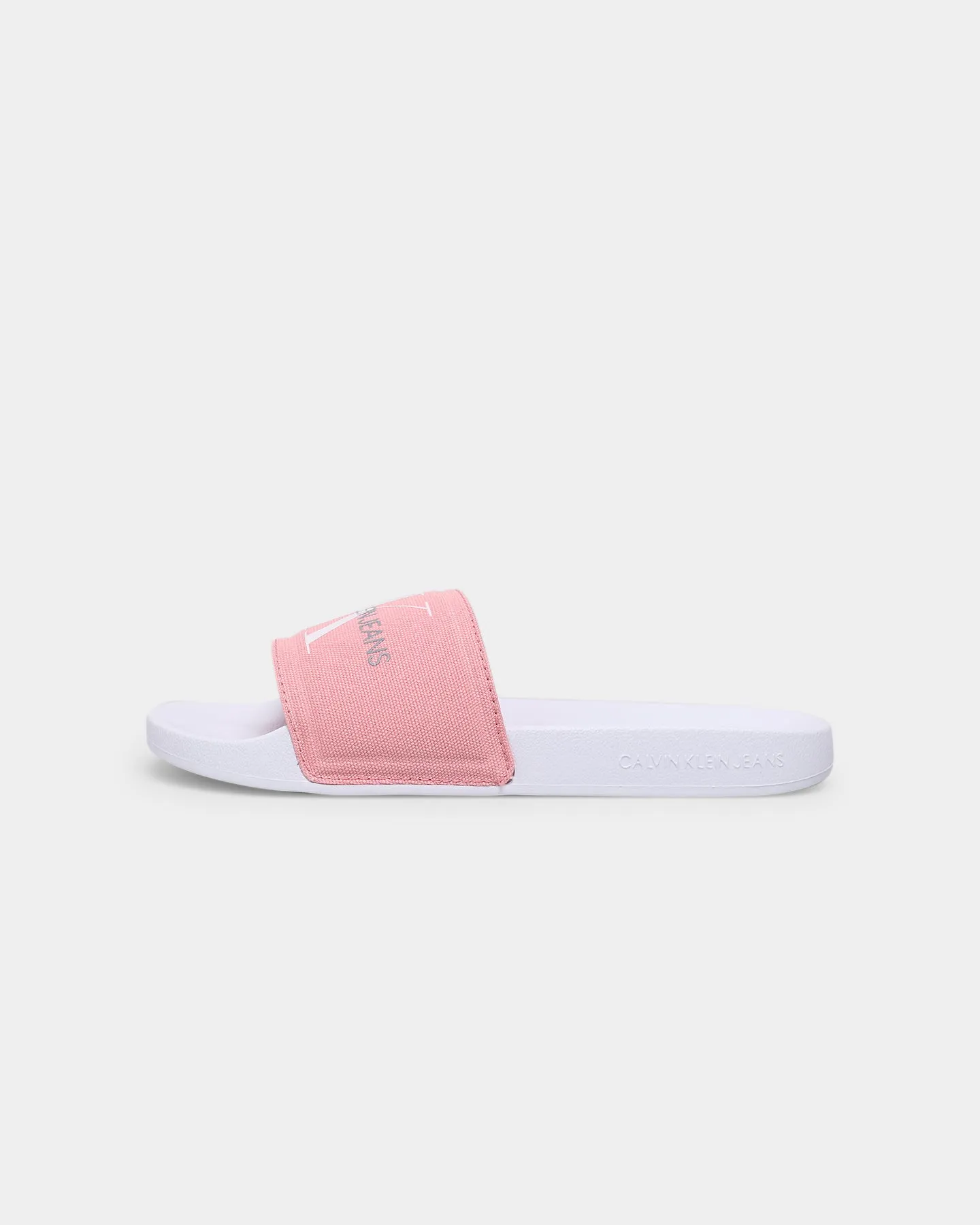 Calvin Klein Women's Monogram Slides Soft Berry