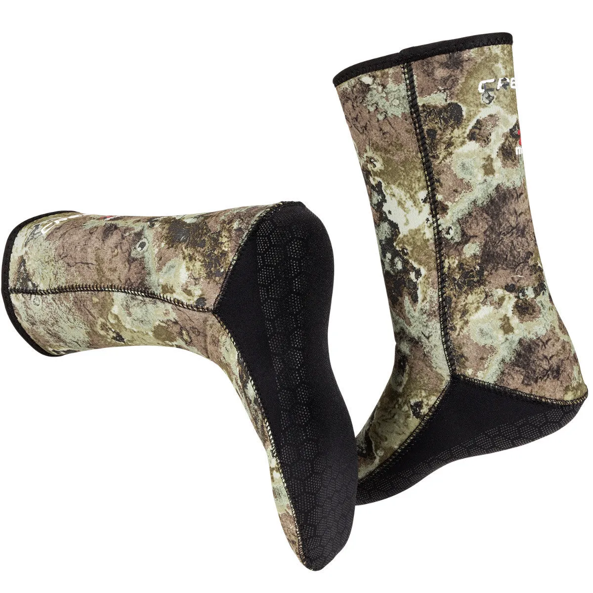 Cressi 2.5mm Metallite Lined Neoprene Fin Socks with Non Slip Sole
