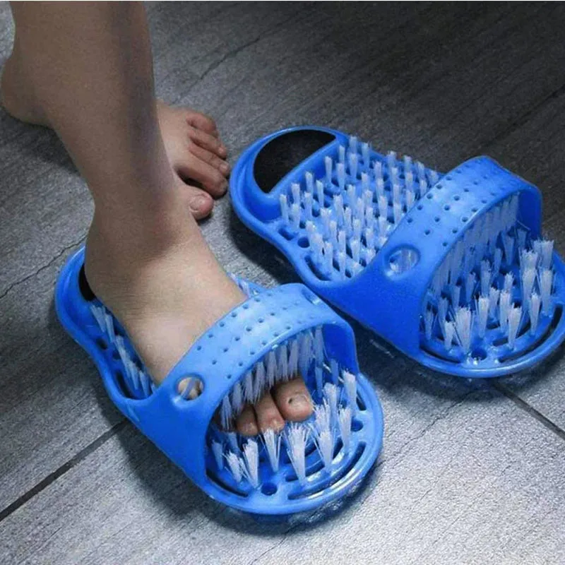 New Bathroom Slippers Spa Shower Foot Cleaning Massage Slippers
