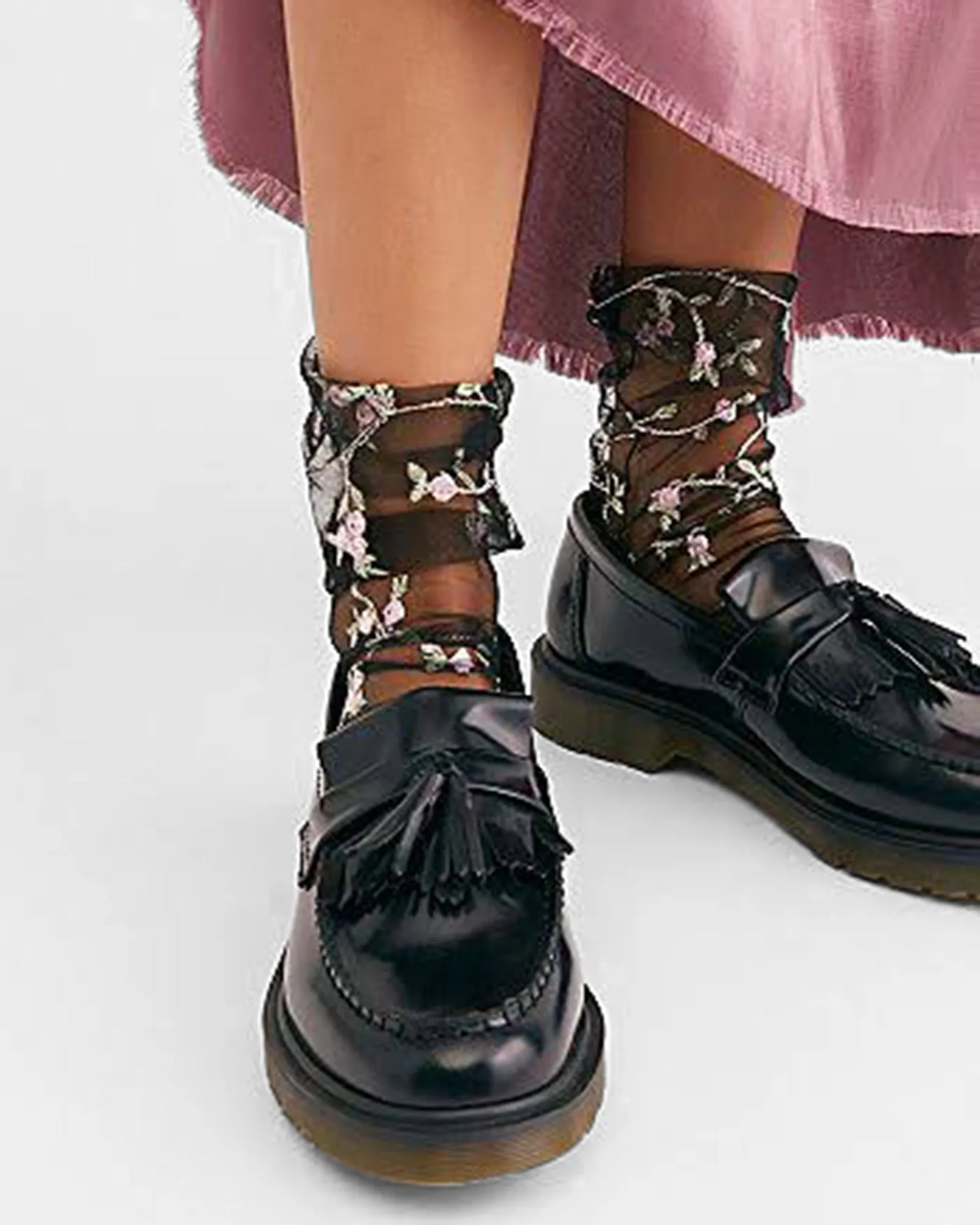 Spring Fling Sock - Black