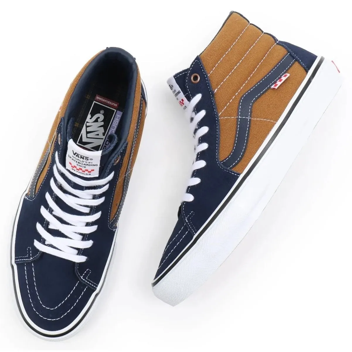 VANS SKATE SK8-HI - (REYNOLDS) BROWN NAVY